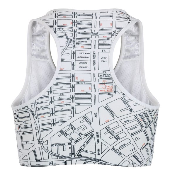 1971 SF Map Padded Sports Bra - Picture 2 of 11